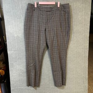 Brooks Brothers Caroline Fit Glen Plaid Check Dress Pants Work Trousers Size 16